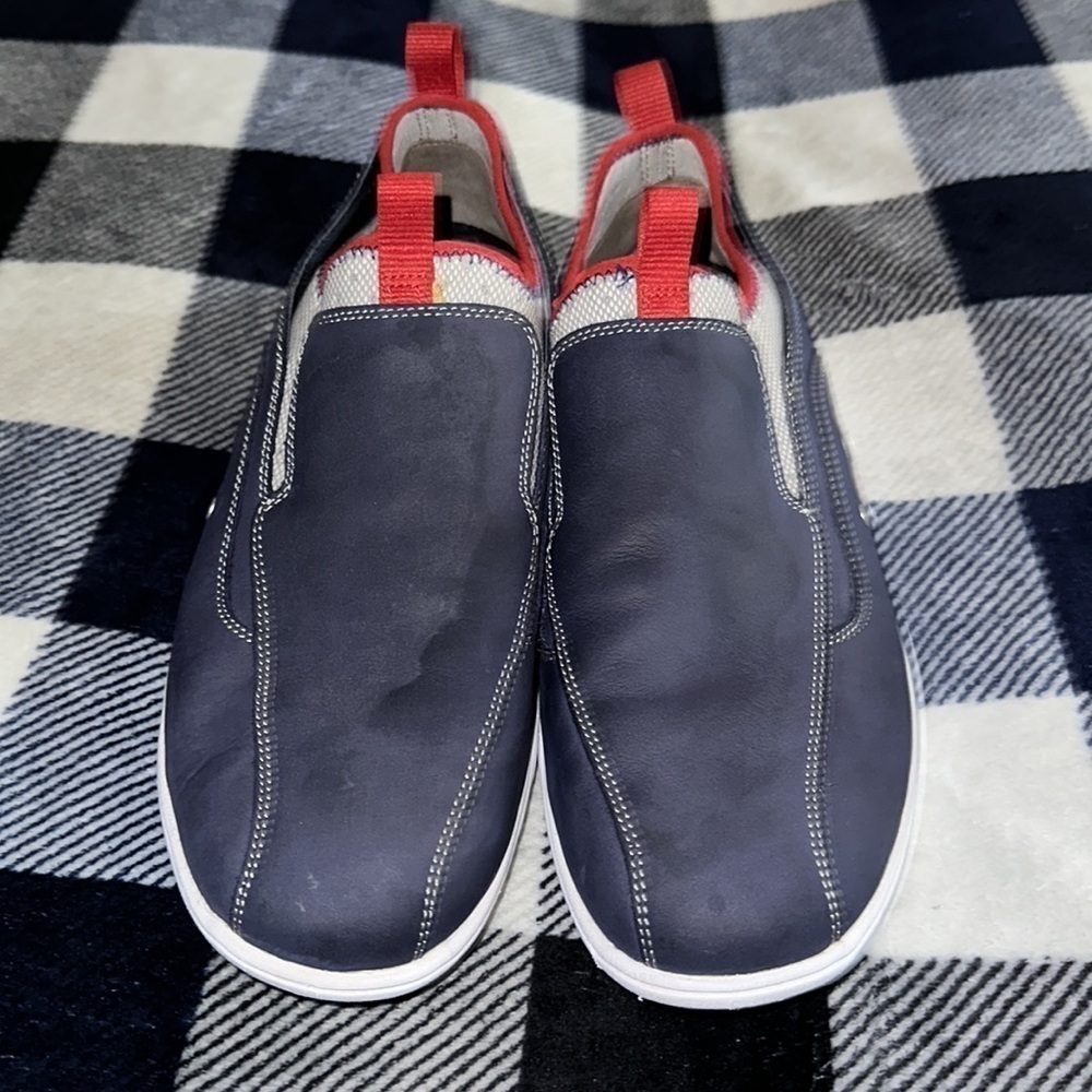 MENS Cole Haan Leather Boat Shoes Slip On Sz 9.5 - Picture 2 of 9